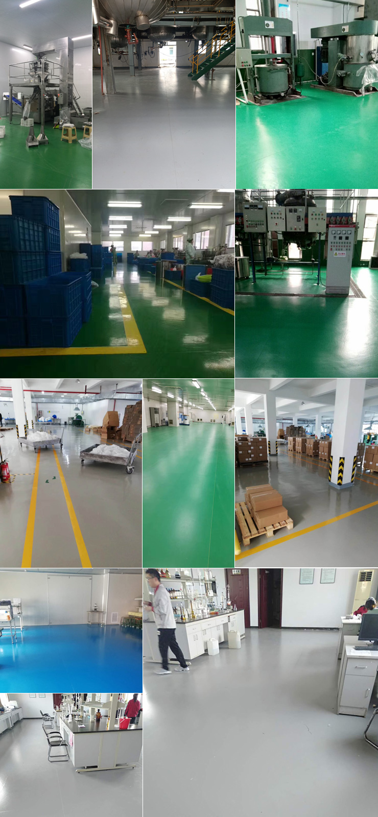 工廠廠房車間地板地坪，實驗室地面地板，凈化車間地面地板鋪裝PVC塑膠地板材料